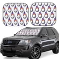 thumbnail image 1 of Gukieu Golf balls Print Car Windshield Sun Visor, Foldable Anti-UV Car Sun Visor Suitable for Vans, Trucks Car Accessories-Large, 1 of 6