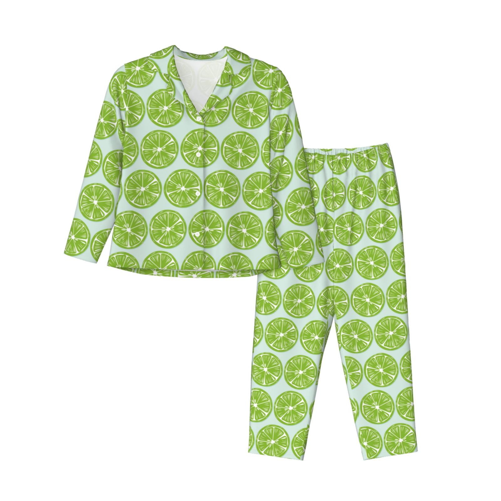 Lemon Floral Short Sleeve Pajama Top