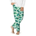 thumbnail image 1 of Gukieu Green Sea Turtle Print Youth Home Trousers, Elastic Waistband with Pockets for Home and Outing, Suitable for Children Aged 5-16-Small, 1 of 6