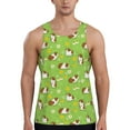 thumbnail image 1 of Gukieu Guinea Pigs Print Men's Quick Dry Fitness Vest, Round Neck Sleeveless Fitness Bodybuilding Top-X-Large, 1 of 7
