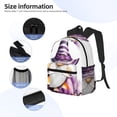 thumbnail image 1 of Gukieu Halloween Gnome With Pumpkins Print Backpack, Waterproof Backpack with Adjustable Shoulder Straps, Suitable for Campus, Business, Travel, Unisex, 1 of 6