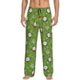 thumbnail image 1 of Gukieu Halloween Monster Gnome Print Men's Home Trousers, Elastic Drawstring Home Pajamas Clothing Suitable for Adult Men-Small, 1 of 6