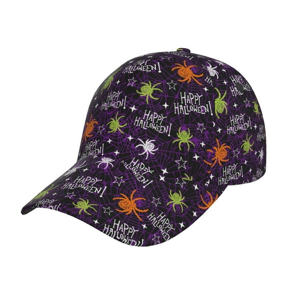 Gukieu Halloween Prin Baseball Cap, Adjustable Sweat-wicking Daily,Travel, Sports Cap, Unisex