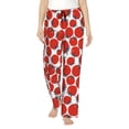 thumbnail image 1 of Gukieu Hand Drawn Tomatoes Print Women's Home Trousers, with Pockets and Drawstring Pajamas, Home Pajamas, Sleepwear-X-Large, 1 of 6