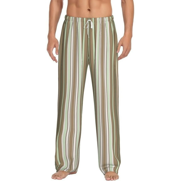 Gukieu Happy Mexican Print Men's Home Trousers, Elastic Drawstring Home Pajamas Clothing Suitable for Adult Men-Small