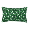 thumbnail image 1 of Gukieu Happy St. Patrick's Day Print Plush Pillow Cover, Hidden Zipper Pillow Protector without Pillow Core, Suitable for Bedroom, Office, Car Decoration-14"x20", 1 of 6