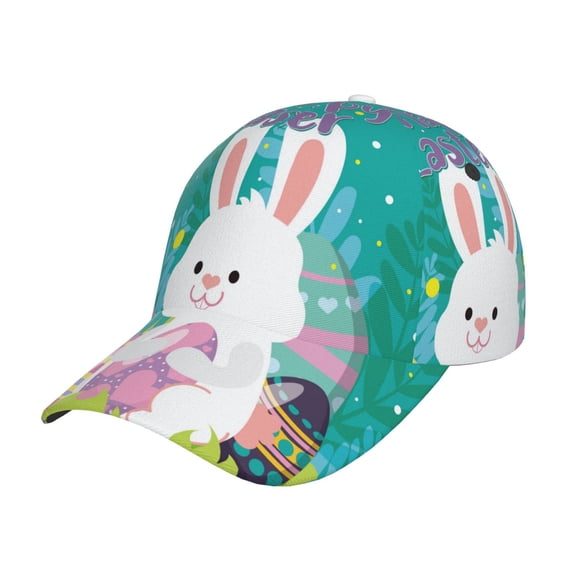 Gukieu Happy easter Prin Baseball Cap, Adjustable Sweat-wicking Daily,Travel, Sports Cap, Unisex