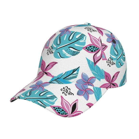 Gukieu Hawaiian Style Prin Baseball Cap, Adjustable Sweat-wicking Daily,Travel, Sports Cap, Unisex