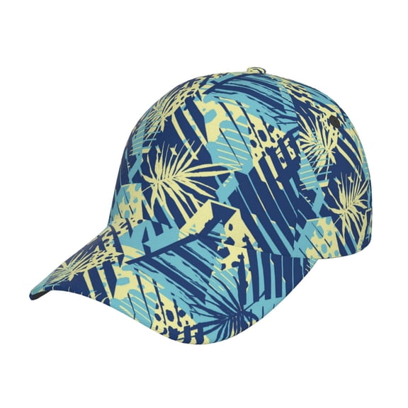 Gukieu Hawaiian Style Prin Baseball Cap, Adjustable Sweat-wicking Daily,Travel, Sports Cap, Unisex