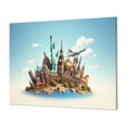 thumbnail image 1 of Gukieu Iconic Global Landmarks Print Horizontal Canvas Decorative Painting 12x16 Inch Shrinkage Resistant Frame Hanging Home Wall Art Decor, 1 of 6