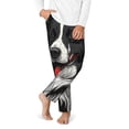 thumbnail image 1 of Gukieu Independence Day Collie Print Youth Home Trousers, Elastic Waistband with Pockets for Home and Outing, Suitable for Children Aged 5-16-Medium, 1 of 6