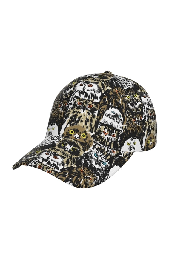 Ink Graffiti Owl Prin Baseball Cap, Adjustable Sweat-wicking Daily,Travel, Sports Cap, Unisex