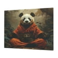 thumbnail image 1 of Gukieu Jungle Meditating Panda Print Horizontal Canvas Decorative Painting 12x16 Inch Shrinkage Resistant Frame Hanging Home Wall Art Decor, 1 of 6