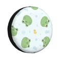thumbnail image 1 of Gukieu Kawaii Frogs Print Car Tire Cover, Adjustable Waterproof and Dustproof Tire Protection Cover, Suitable for SUV, Truck, Van-15 inch, 1 of 6