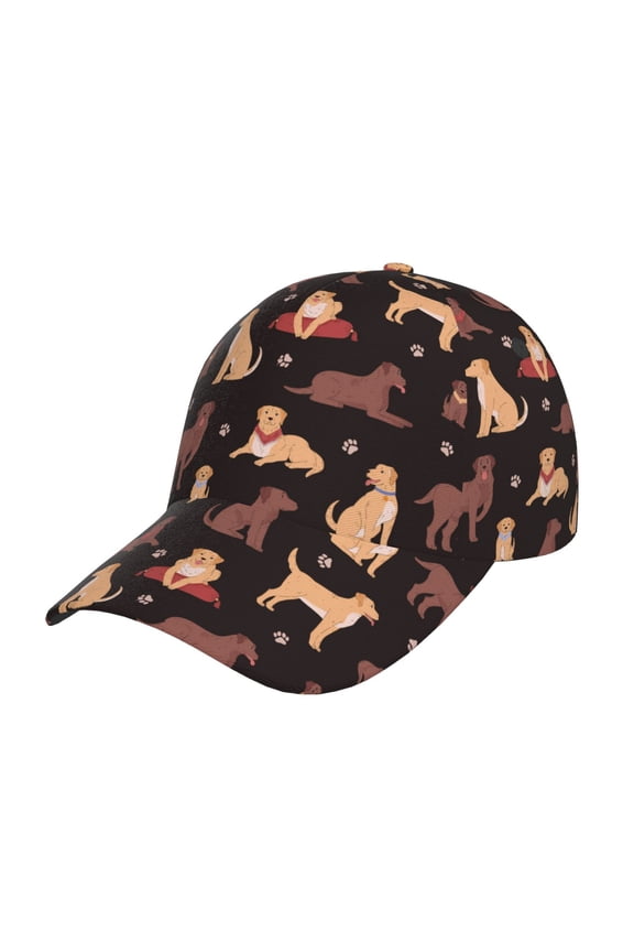 Labrador Retriever Dog Prin Baseball Cap, Adjustable Sweat-wicking Daily,Travel, Sports Cap, Unisex