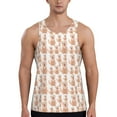 thumbnail image 1 of Gukieu Labrador Retriever Dog Print Men's Quick Dry Fitness Vest, Round Neck Sleeveless Fitness Bodybuilding Top-Medium, 1 of 7