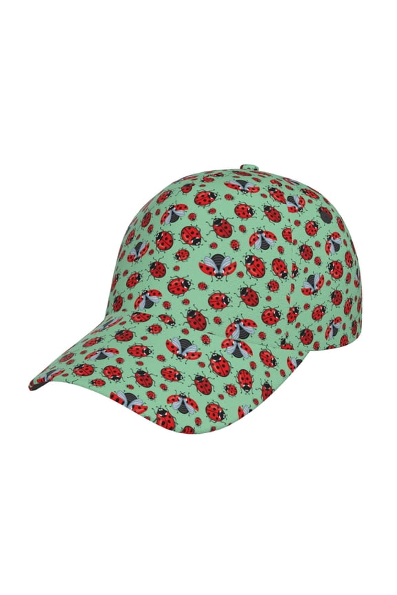 Ladybugs 3 Prin Baseball Cap, Adjustable Sweat-wicking Daily,Travel, Sports Cap, Unisex