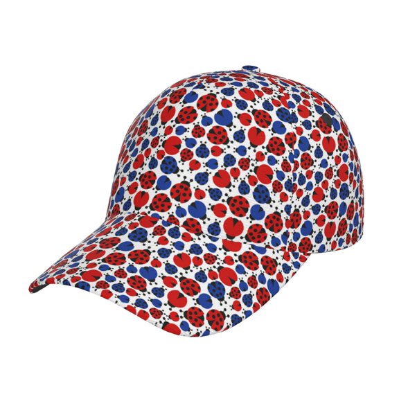 Gukieu Ladybugs Prin Baseball Cap, Adjustable Sweat-wicking Daily,Travel, Sports Cap, Unisex
