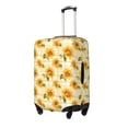 thumbnail image 1 of Gukieu Light Yellow Plaid Sunflower Print Suitcase Protective Cover, Elastic Zipper Buckle Suitcase Protective Cover, Suitable for Travel, Business Trip-Large, 1 of 7