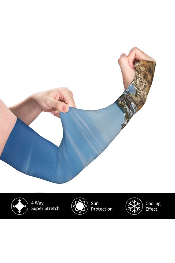 Lighthous for Adult Ice Silk Sun Protection Arm Sleeves, Moisture Wicking, UV Protection Outdoor Sports Arm Sleeves, Unisex