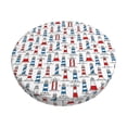 thumbnail image 1 of Gukieu Lighthouse And Beacon Print Round Chair Cover, Dust-proof and Non-slip Bar Chair Protective Cover, Suitable for Bars, Restaurants, Offices-12 inch, 1 of 7