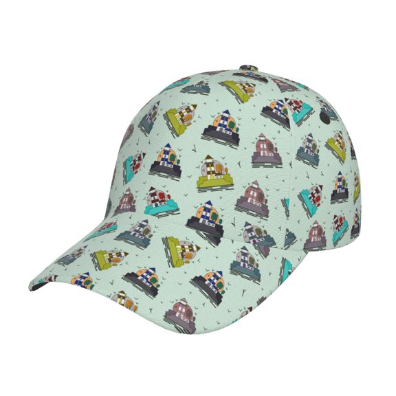 Gukieu Lighthouse Prin Baseball Cap, Adjustable Sweat-wicking Daily,Travel, Sports Cap, Unisex