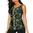 thumbnail image 1 of Gukieu Lilies Flowers Print Women's Quick-drying Fitness Vest, Round Neck Sleeveless Fitness T-shirt, Suitable for Yoga, Sports-XX-Large, 1 of 7