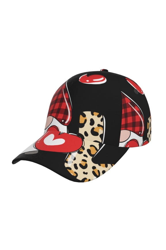 Love Gnomes Prin Baseball Cap, Adjustable Sweat-wicking Daily,Travel, Sports Cap, Unisex