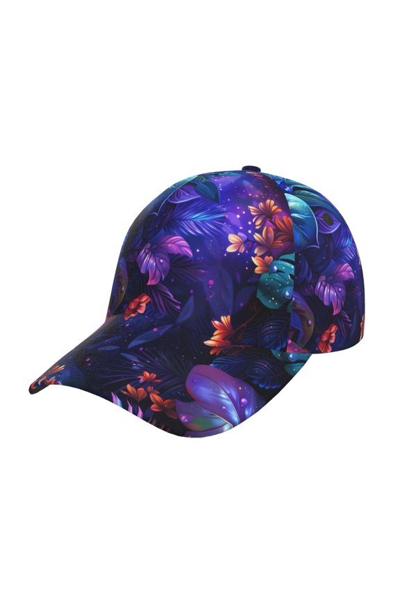 Magic Colorful Forest Leaves Prin Baseball Cap, Adjustable Sweat-wicking Daily,Travel, Sports Cap, Unisex