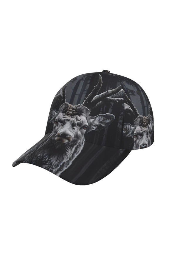 Majestic Forest Stag Prin Baseball Cap, Adjustable Sweat-wicking Daily,Travel, Sports Cap, Unisex