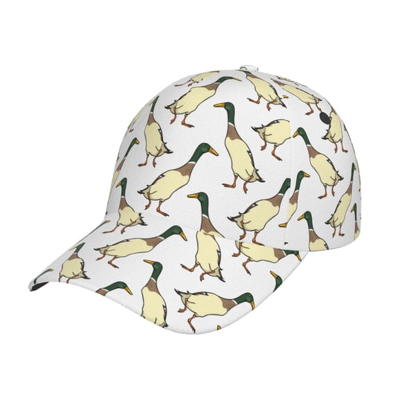 Gukieu Mallard Ducks Prin Baseball Cap, Adjustable Sweat-wicking Daily,Travel, Sports Cap, Unisex