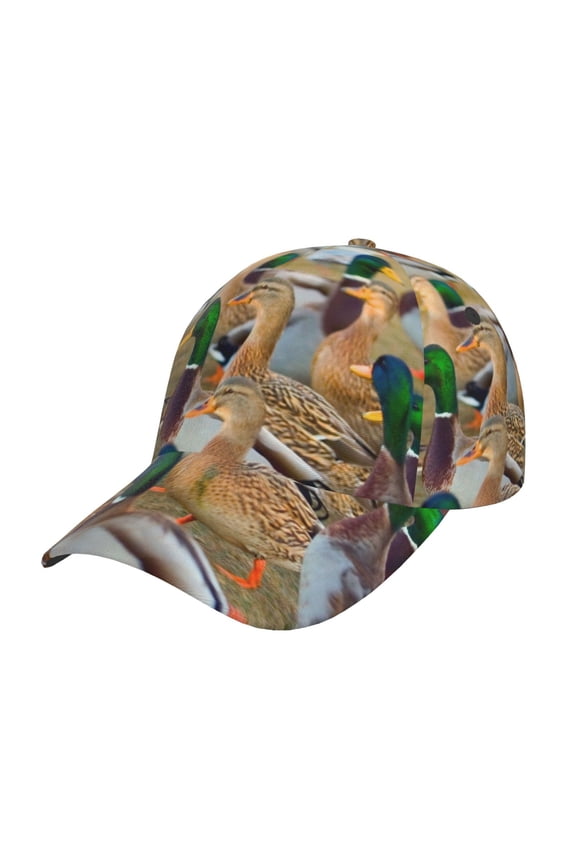 Mallard Ducks Prin Baseball Cap, Adjustable Sweat-wicking Daily,Travel, Sports Cap, Unisex