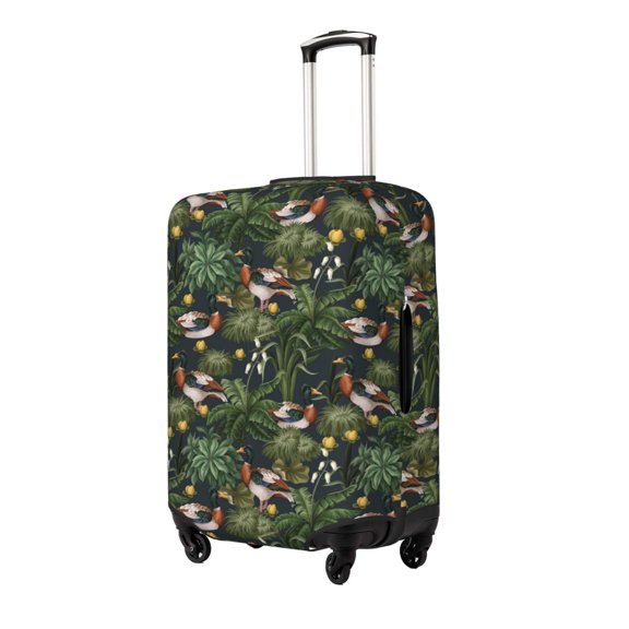 Gukieu Mallard Ducks And Water Print Suitcase Protective Cover, Elastic Zipper Buckle Suitcase Protective Cover, Suitable for Travel, Business Trip-X-Large