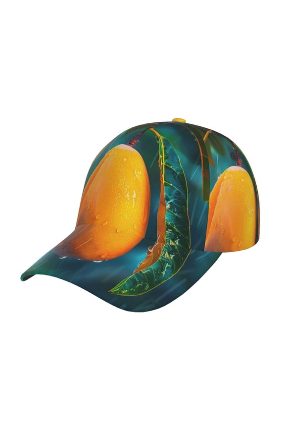 Mango In The Rain Prin Baseball Cap, Adjustable Sweat-wicking Daily,Travel, Sports Cap, Unisex