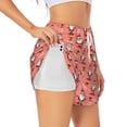 thumbnail image 1 of Gukieu Merry Christmas Santa Claus Print Women's Sports Shorts with Drawstring Elastic Waistband for Running, Yoga, Fitness-XX-Large, 1 of 7