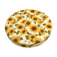 thumbnail image 1 of Gukieu Modern Elegant Sunflower Print Round Chair Cover, Dust-proof and Non-slip Bar Chair Protective Cover, Suitable for Bars, Restaurants, Offices-12 inch, 1 of 7
