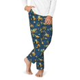 thumbnail image 1 of Gukieu Modern Excavator Print Youth Home Trousers, Elastic Waistband with Pockets for Home and Outing, Suitable for Children Aged 5-16-Small, 1 of 6