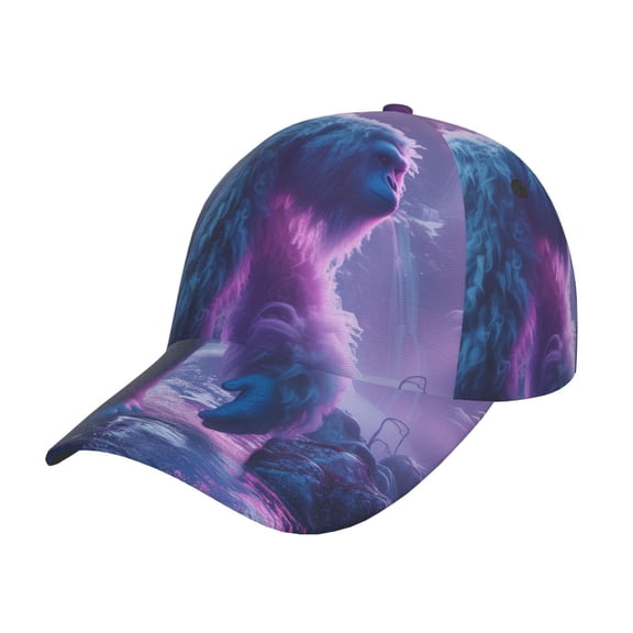 Gukieu Mystical White gorilla Jungle Prin Baseball Cap, Adjustable Sweat-wicking Daily,Travel, Sports Cap, Unisex
