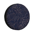 thumbnail image 1 of Gukieu Navy Dark Blue Print Car Tire Cover, Adjustable Waterproof and Dustproof Tire Protection Cover, Suitable for SUV, Truck, Van-17 inch, 1 of 6