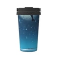 thumbnail image 1 of Gukieu Night Sky Moon Dolphin Print Insulated Coffee Cup, Portable Stainless Steel Vacuum Cup with Lid, Unisex, Suitable for Office, Cafe, Car, 1 of 8