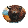 thumbnail image 1 of Gukieu Oil Painting Style Iceberg Yak Print Round Chair Cover, Dust-proof and Non-slip Bar Chair Protective Cover, Suitable for Bars, Restaurants, Offices-12 inch, 1 of 7