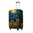 thumbnail image 1 of Gukieu Oil Starry Sky Sunflower Print Suitcase Protective Cover, Elastic Zipper Buckle Suitcase Protective Cover, Suitable for Travel, Business Trip-Large, 1 of 7