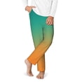 thumbnail image 1 of Gukieu Orange To Teal Gradient1 Print Youth Home Trousers, Elastic Waistband with Pockets for Home and Outing, Suitable for Children Aged 5-16-Medium, 1 of 6
