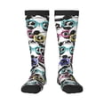 thumbnail image 1 of Gukieu Panda And Glasses Print Contrast Color Stockings, Elastic Sports Socks Warm Socks Clothing Accessories, Adult Unisex, 1 of 6