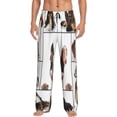 thumbnail image 1 of Gukieu Pedigree dogs collage Print Men's Home Trousers, Elastic Drawstring Home Pajamas Clothing Suitable for Adult Men-Medium, 1 of 6