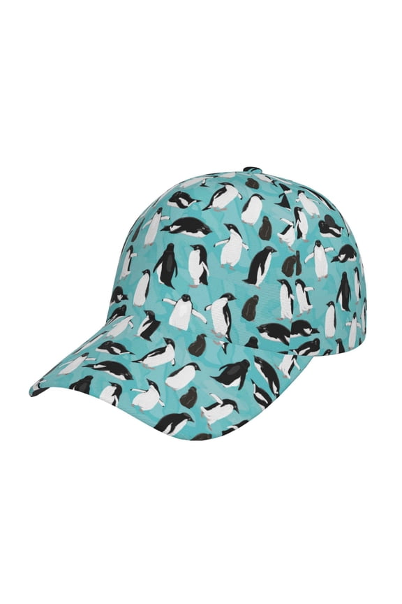 Penguins Prin Baseball Cap, Adjustable Sweat-wicking Daily,Travel, Sports Cap, Unisex