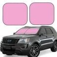 thumbnail image 1 of Gukieu Pink Print Car Windshield Sun Visor, Foldable Anti-UV Car Sun Visor Suitable for Vans, Trucks Car Accessories-Medium, 1 of 6