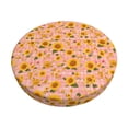 thumbnail image 1 of Gukieu Plaid Sunflower Print Round Chair Cover, Dust-proof and Non-slip Bar Chair Protective Cover, Suitable for Bars, Restaurants, Offices-13 inch, 1 of 7