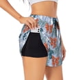 thumbnail image 1 of Gukieu Polka dot bow Print Women's Sports Shorts with Drawstring Elastic Waistband for Running, Yoga, Fitness-Medium, 1 of 7