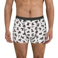 thumbnail image 1 of Gukieu Poodle Dog Print Men's Boxer Briefs, High Elastic Moisture Wicking Boxer Briefs Underwear-Small, 1 of 5